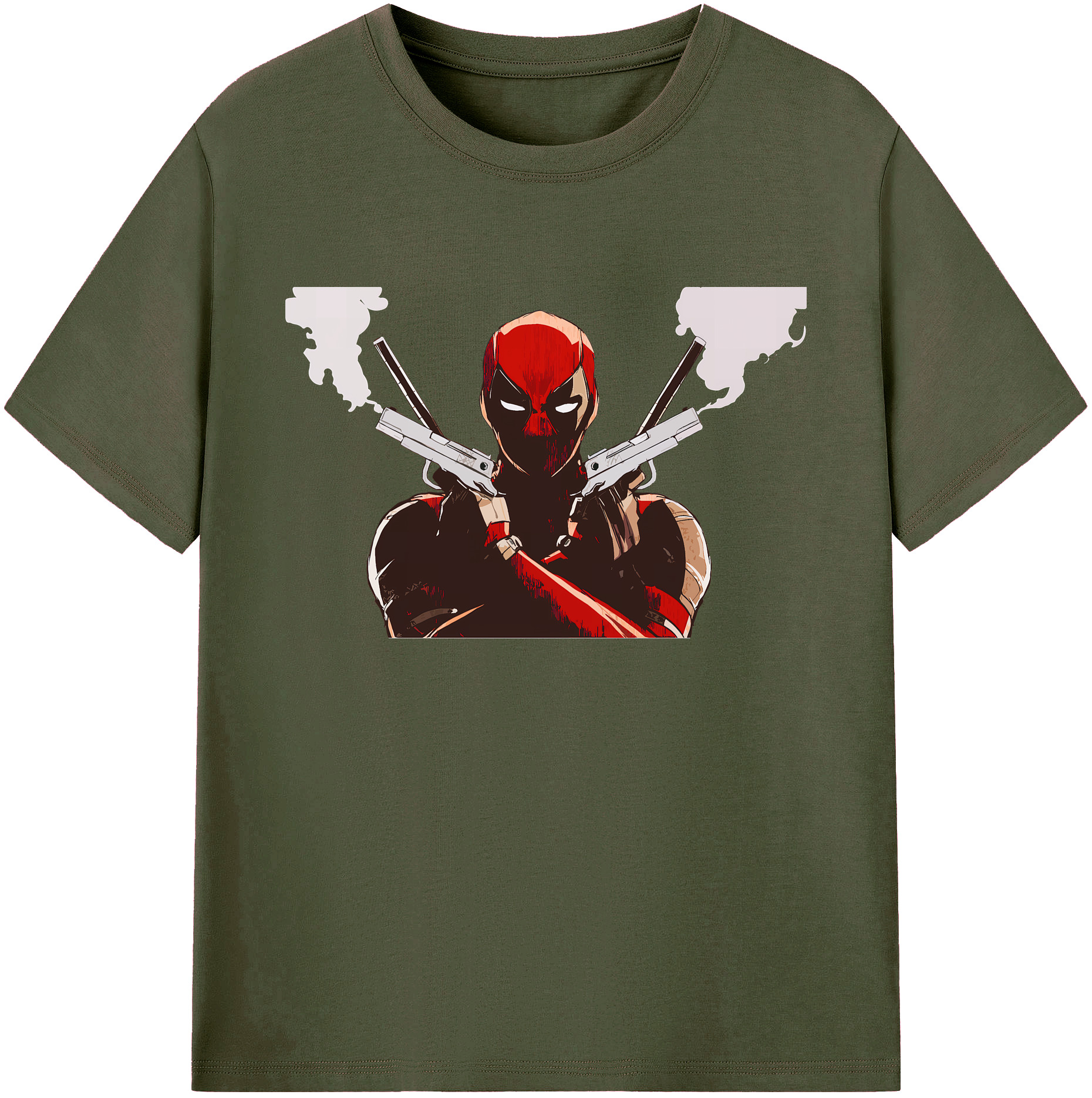 （画像用） Deadpool デッドプール 綿100％ メンズ半袖Tシャツ｜肌触りやわらか＆通気性